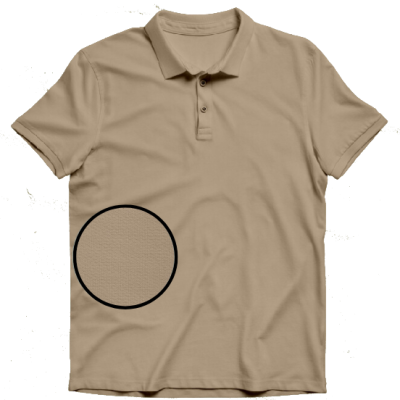 Playera Tipo Polo 100% Algodón